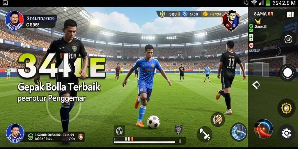 Skrinsyut gameplay 3446 dengan aksi sepak bola yang mendebarkan.
