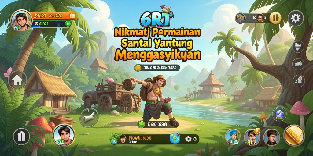 Tampilan utama gameplay 6RT yang seru dan menarik.