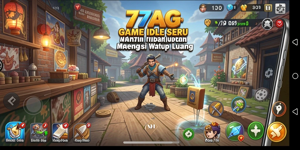 Tampilan gameplay <strong>77AG</strong> yang menarik dan adem.