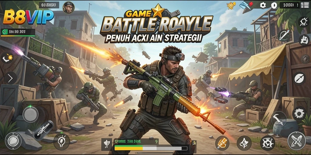 Tampilan gameplay yang intens dan penuh strategi B8VIP.