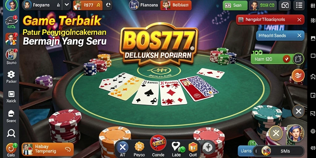 Screenshot gameplay BOS777 yang menampilkan momen seru permainan Poker.