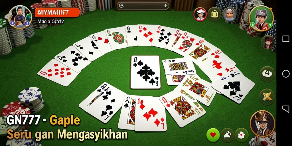 Tampilan gameplay Gaple yang menarik di GN777.