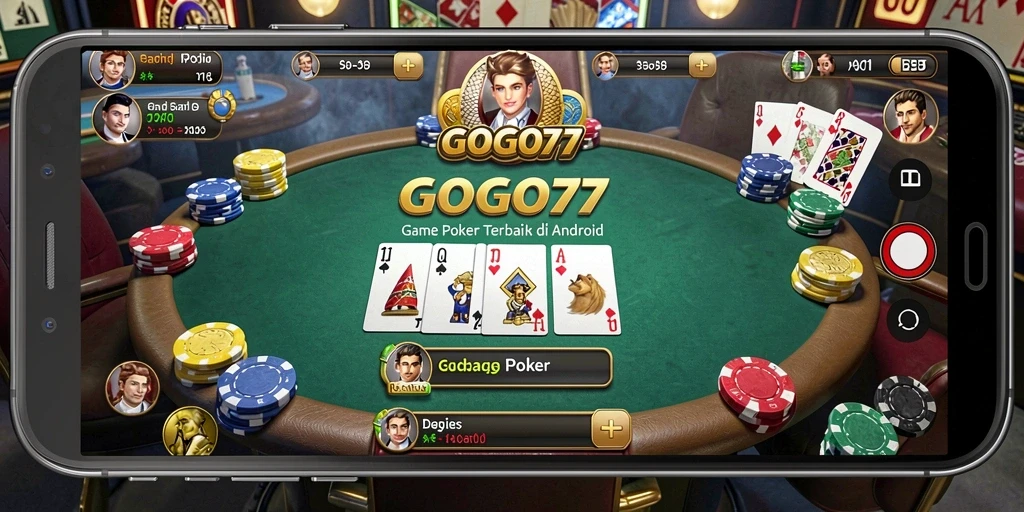 Screenshot gameplay GOGO77 yang menampilkan keseruan permainan Poker.