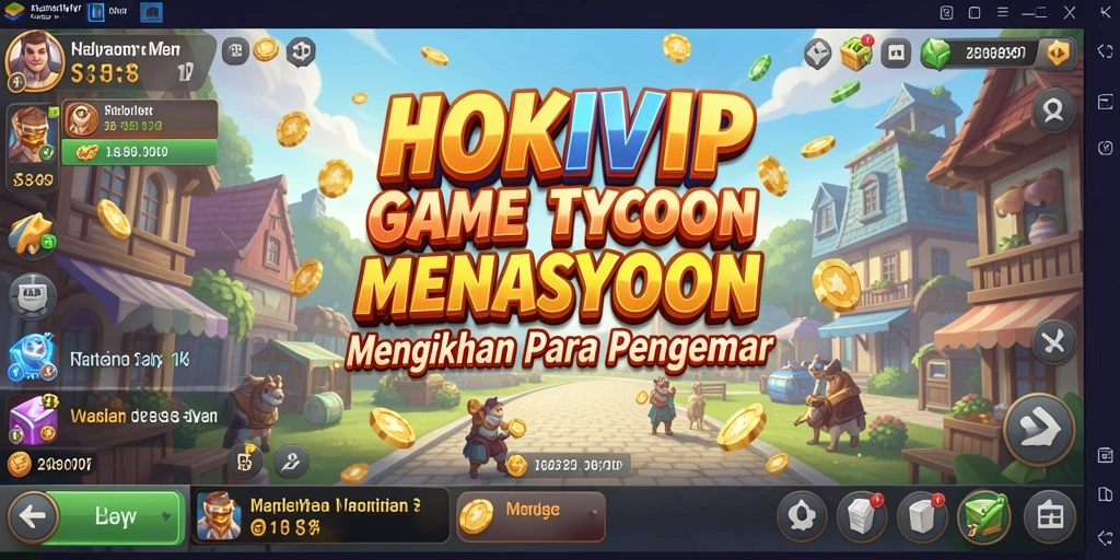 Menampilkan gameplay seru yang menyerupai dunia bisnis nyata.