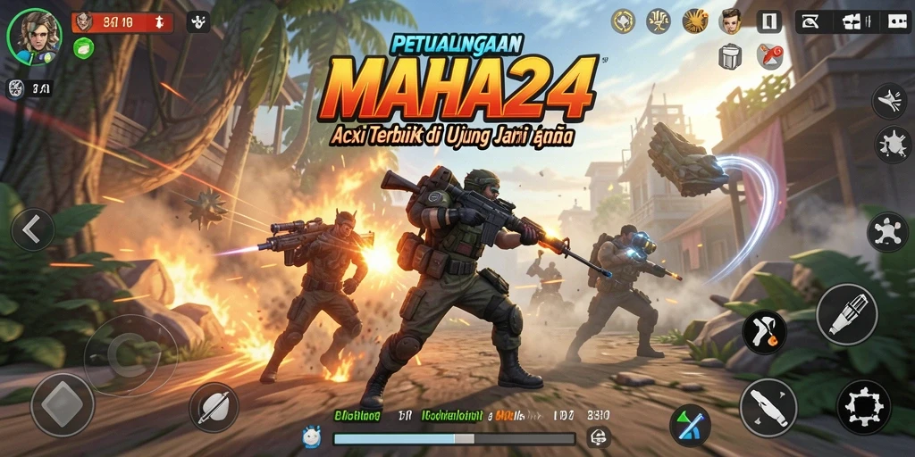 Gameplay mengasyikkan di MAHA24 yang penuh aksi.