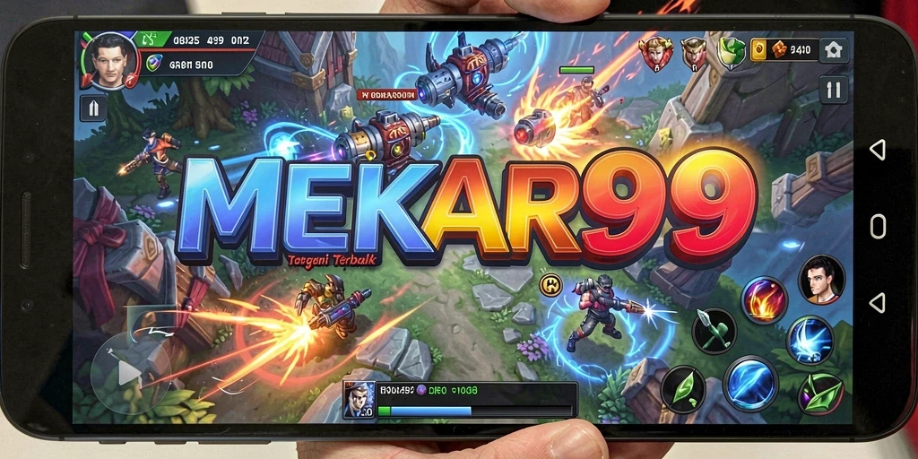 Tampilan menarik dari gameplay SLG MEKAR99 yang intens.