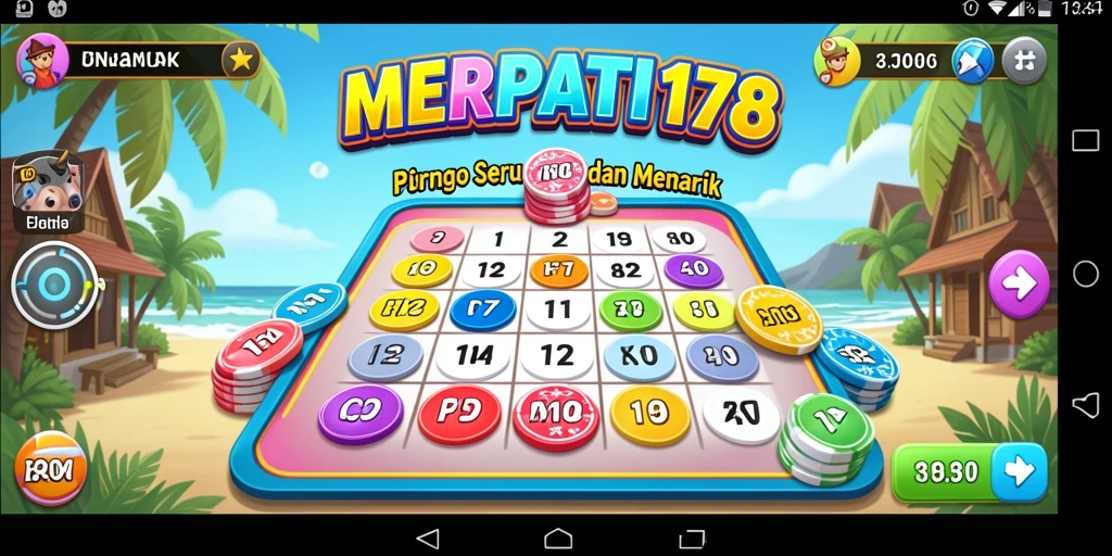 Screenshot utama <strong>MERPATI178</strong> menunjukkan gameplay Bingo yang seru dan menantang.
