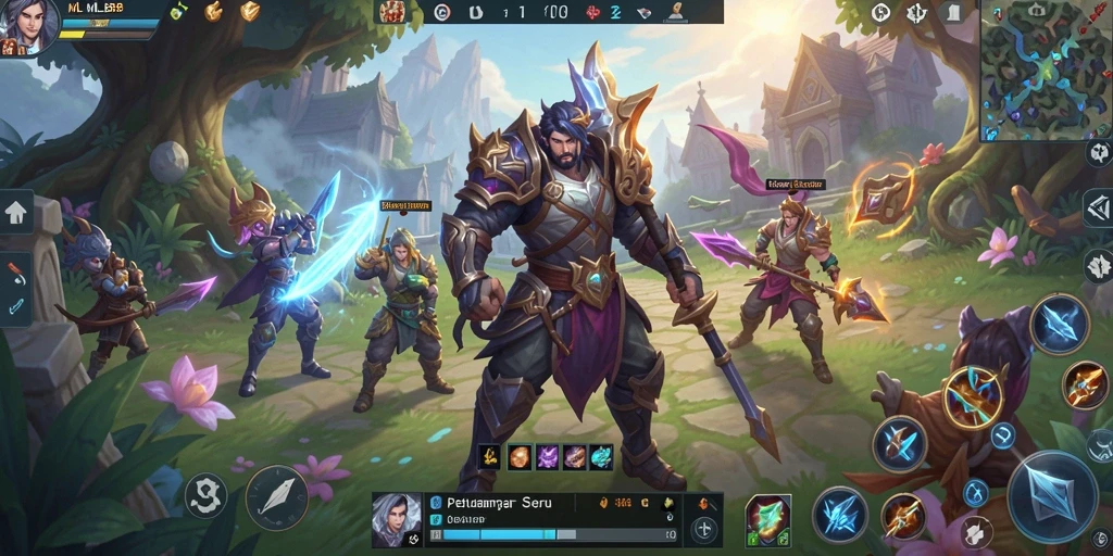 Gameplay MLBB8 yang menampilkan petualangan seru di dunia fantasi.
