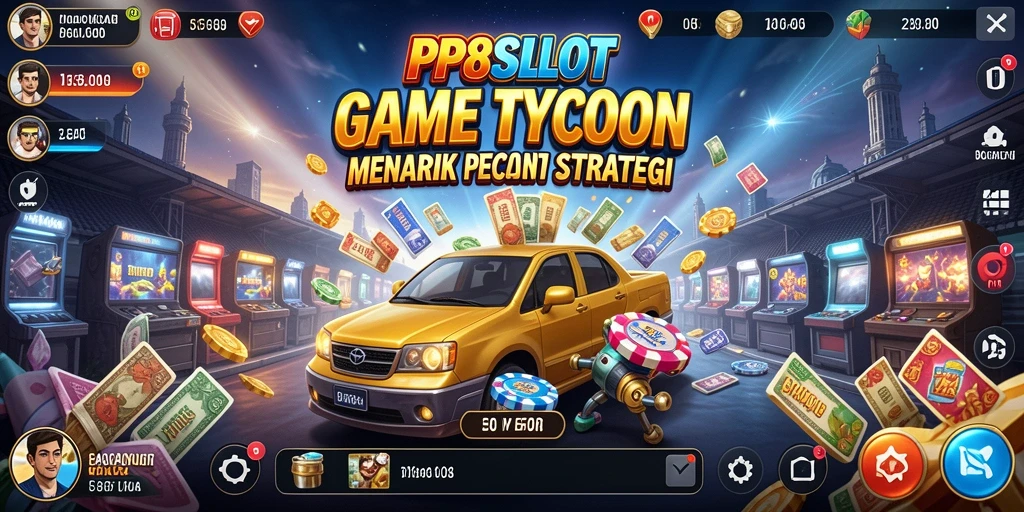 Screenshot gameplay PP8SLOT menunjukkan aksi mendebarkan membangun kerajaan bisnis.