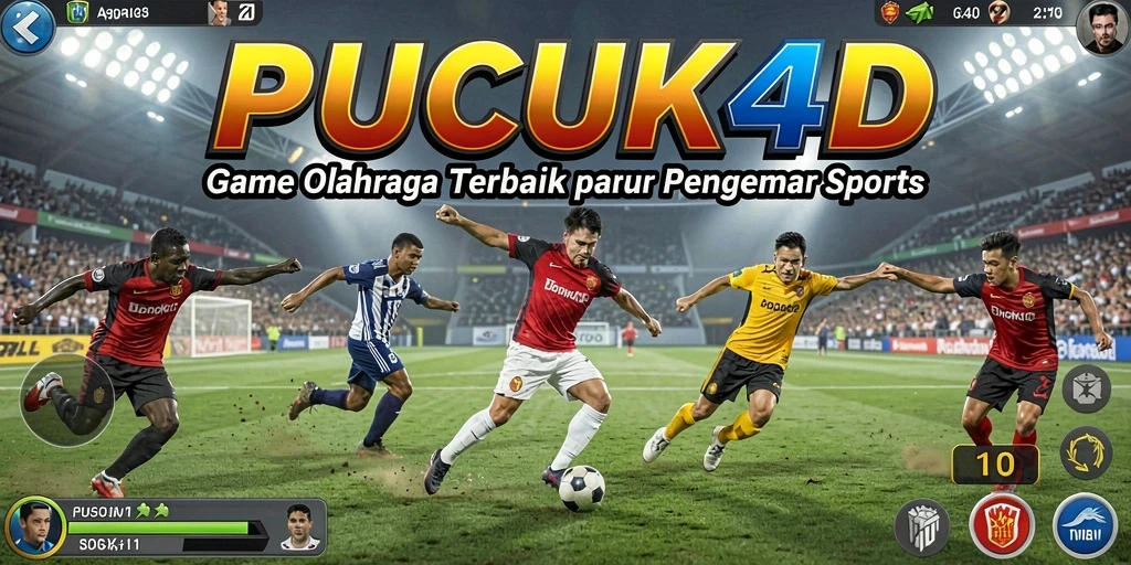 Tampilan gameplay PUCUK4D dengan aksi olahraga yang seru.
