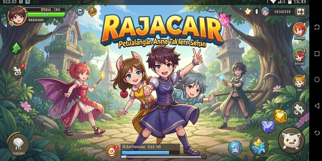 Tampilan gameplay menakjubkan dengan karakter Anime yang hidup.