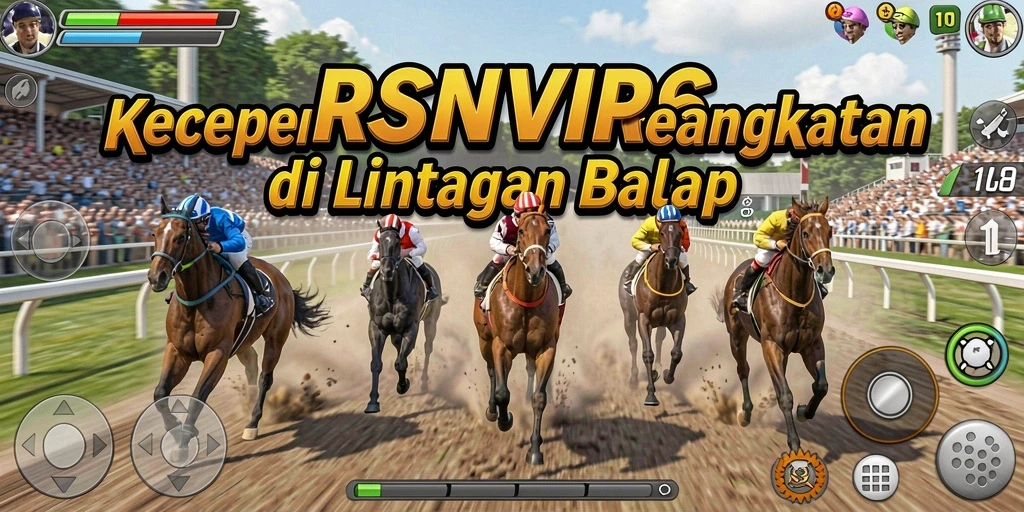 Gameplay balapan cepat dan mendebarkan dalam RSNVIP6.
