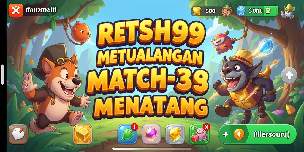 Screenshot gameplay RT99 menampilkan momen seru mencocokkan objek.
