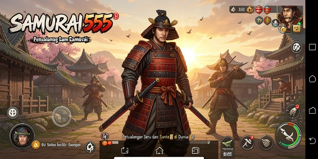 Tampilan menawan dari gameplay SAMURAI555 yang penuh aksi.