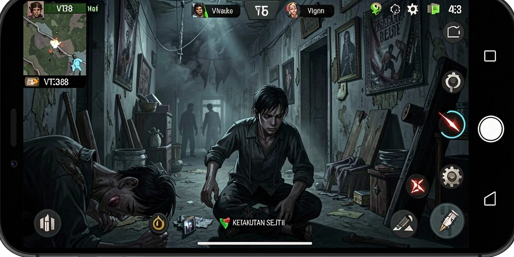 Tampilan gameplay yang menegangkan dan menyeramkan dari VT38.