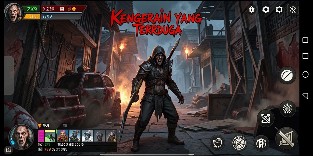 Gameplay menyeramkan di ZK9, penuh dengan ketegangan.